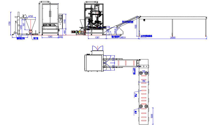 馅料包装生产线设计图纸(图1)